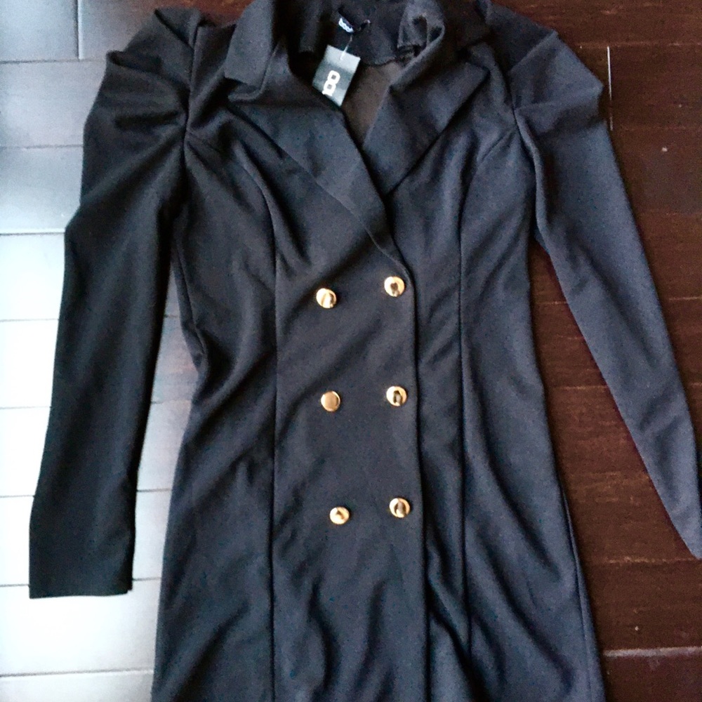 NWT Puff Sleeve Blazer Dress (M)
